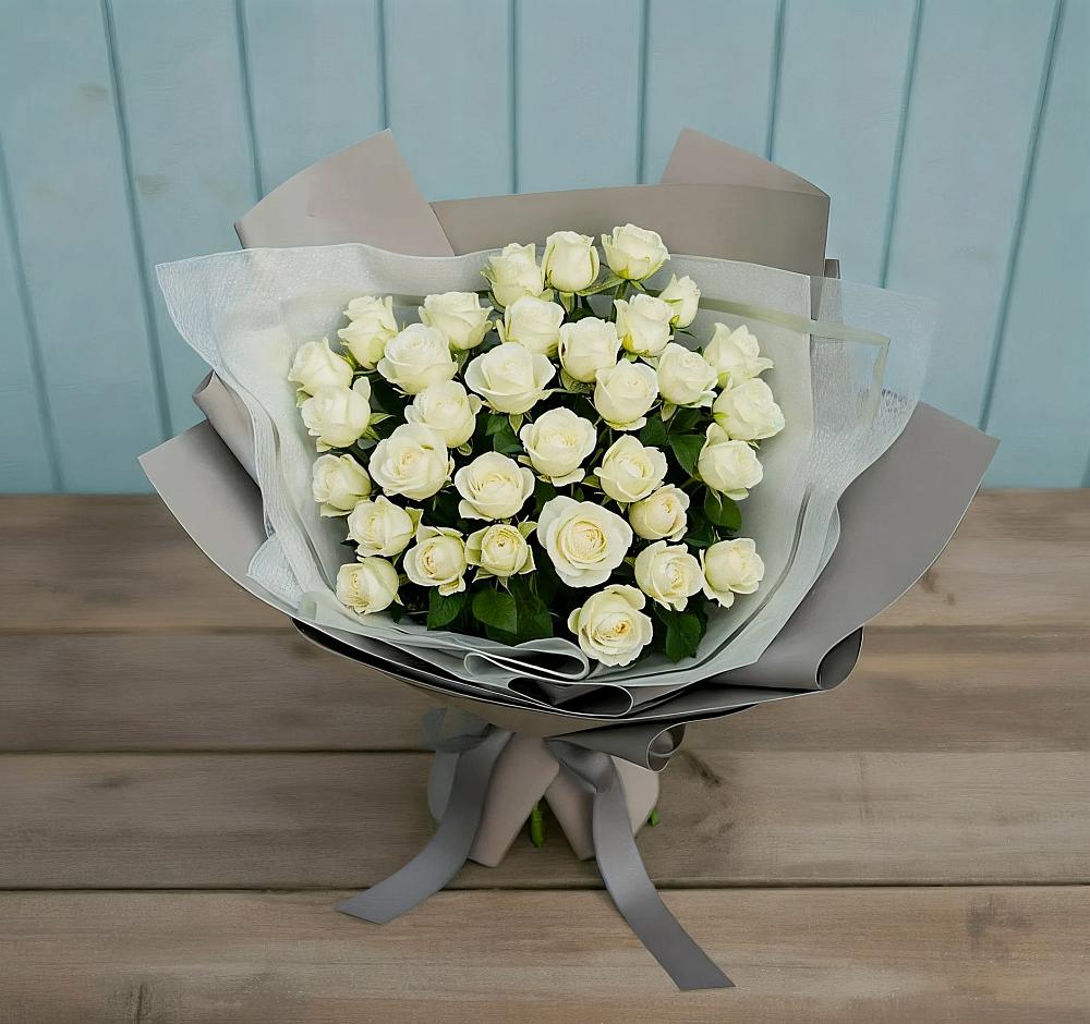 Букет Белоснежная нежность в Горки-8