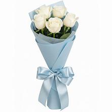 Букет 5 Белых роз Проуд #REPLACE_PRED# Горки-8
