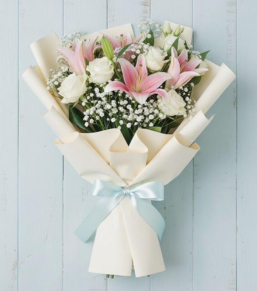 Букет цветов из: Лилии в Горки-8