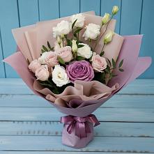 Букет цветов из:  Розы и Лизиантусы #REPLACE_PRED# Горки-8