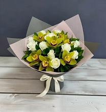 Букет цветов из:  Орхидеи и Розы в Горки-8