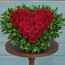 Цветочная композиция из Розы в виде сердца #REPLACE_PRED# Горки-8