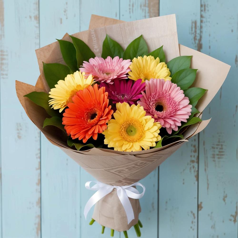Букет цветов из: Герберы в Горки-8