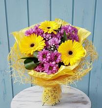 Букет цветов из:  Хризантемы и Герберы #REPLACE_PRED# Горки-8