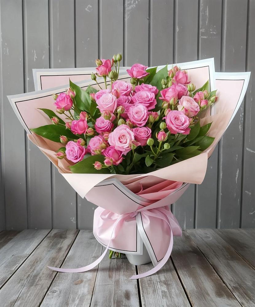 Букет Розовый кустик в Горки-8