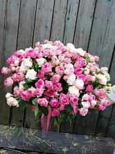 Букет Розовые кустовые розы Натали и Лав Лидия в Горки-8