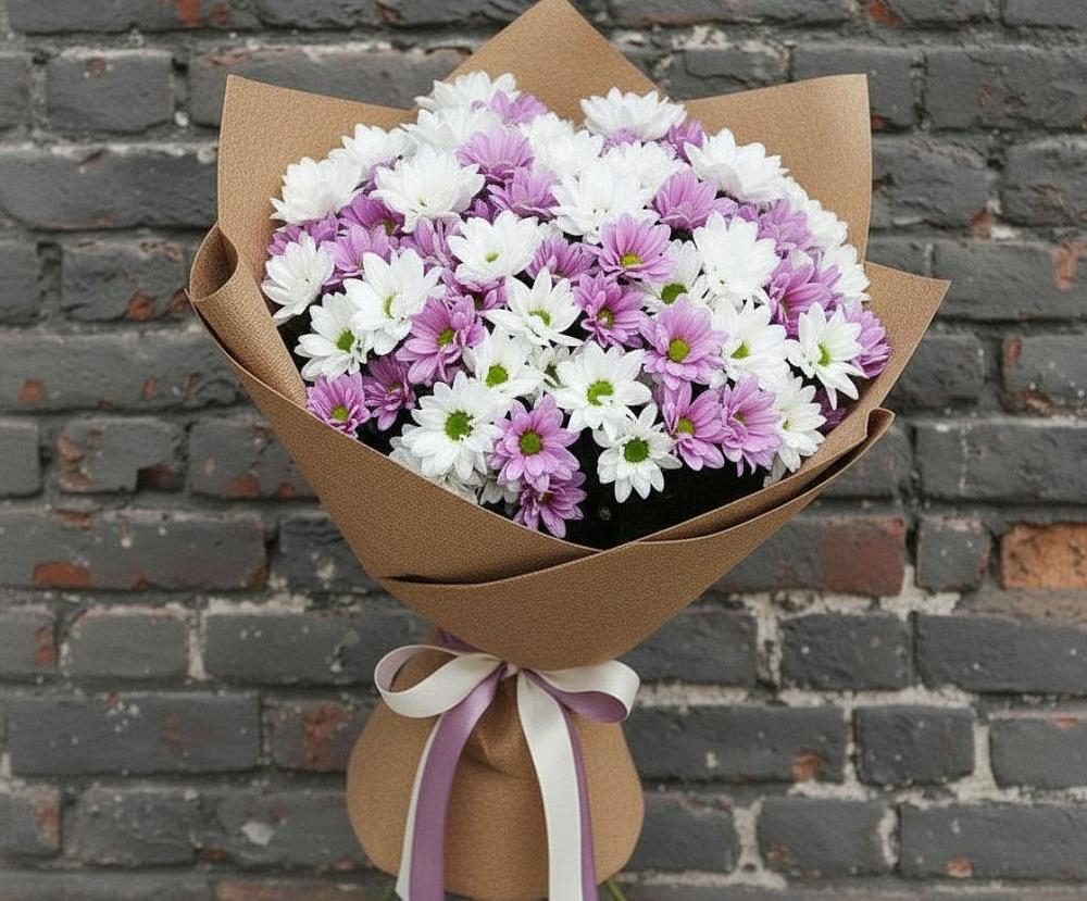 Букет цветов из: Хризантемы в Горки-8