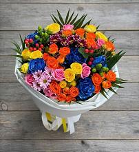 Букет цветов из:  Розы и Хризантемы в Горки-8