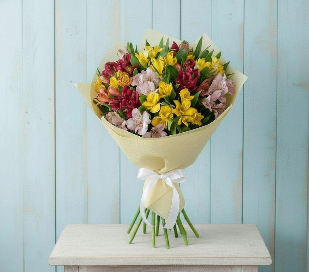 Букет цветов из: Альстромерии в Горки-8