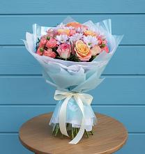 Букет цветов из:  Хризантемы и Розы #REPLACE_PRED# Горки-8