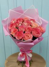 Букет 15 Розовых роз Равель #REPLACE_PRED# Горки-8