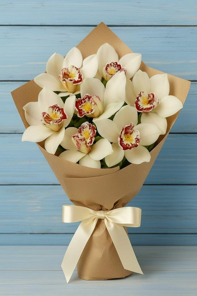 Букет цветов из: Орхидеи и Розы в Горки-8