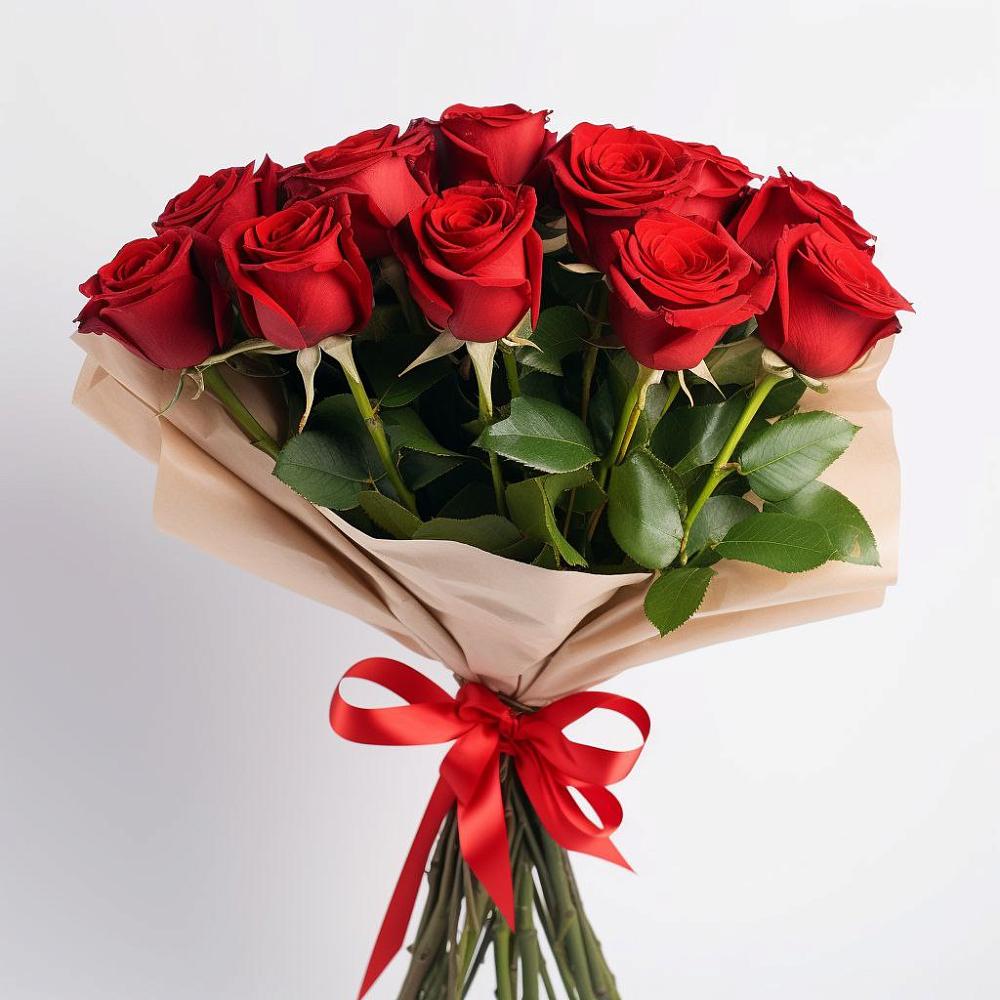 Букет 11 Красных роз Эдлесс Лав в Горки-8