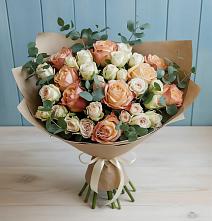 Букет цветов из:  Альстромерии и Розы в Горки-8